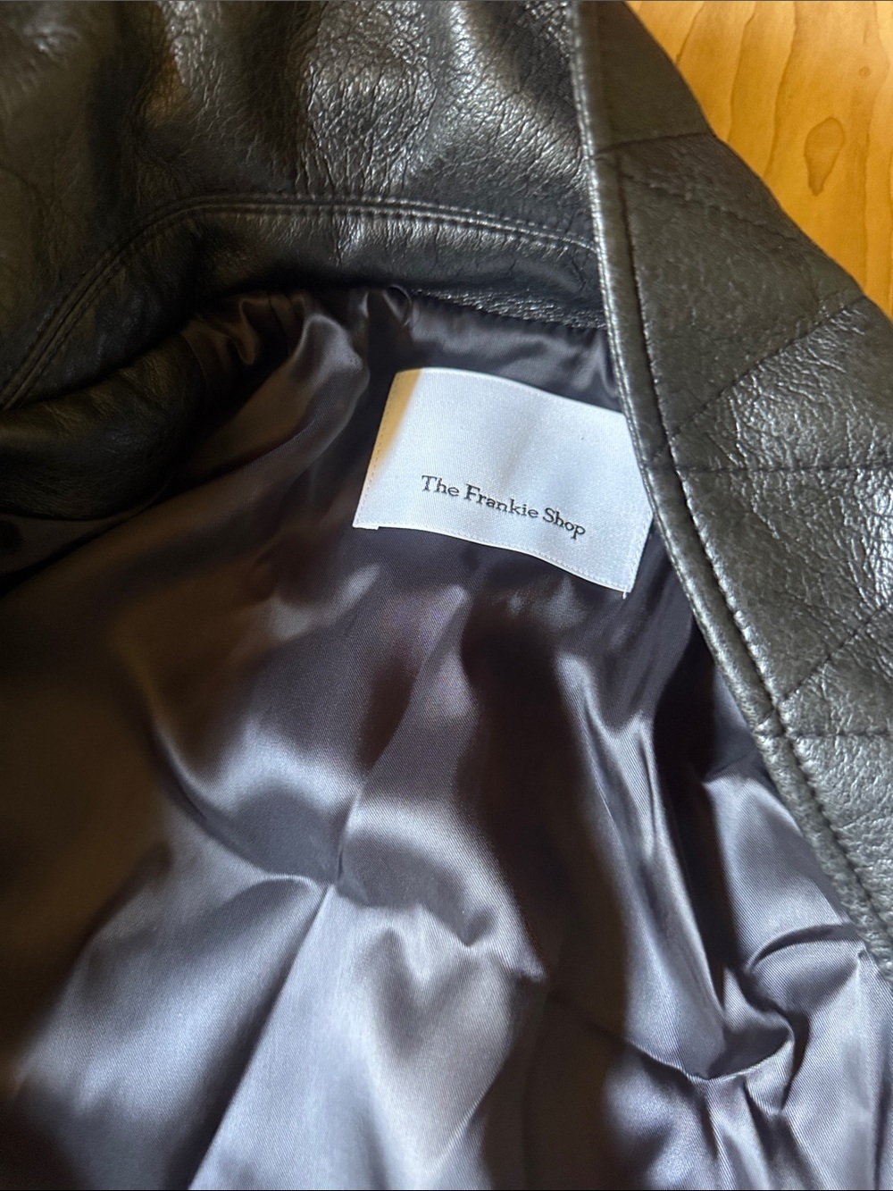 The Frankie Shop Nyland Faux Leather Padded Jacket - Picture 4 of 6